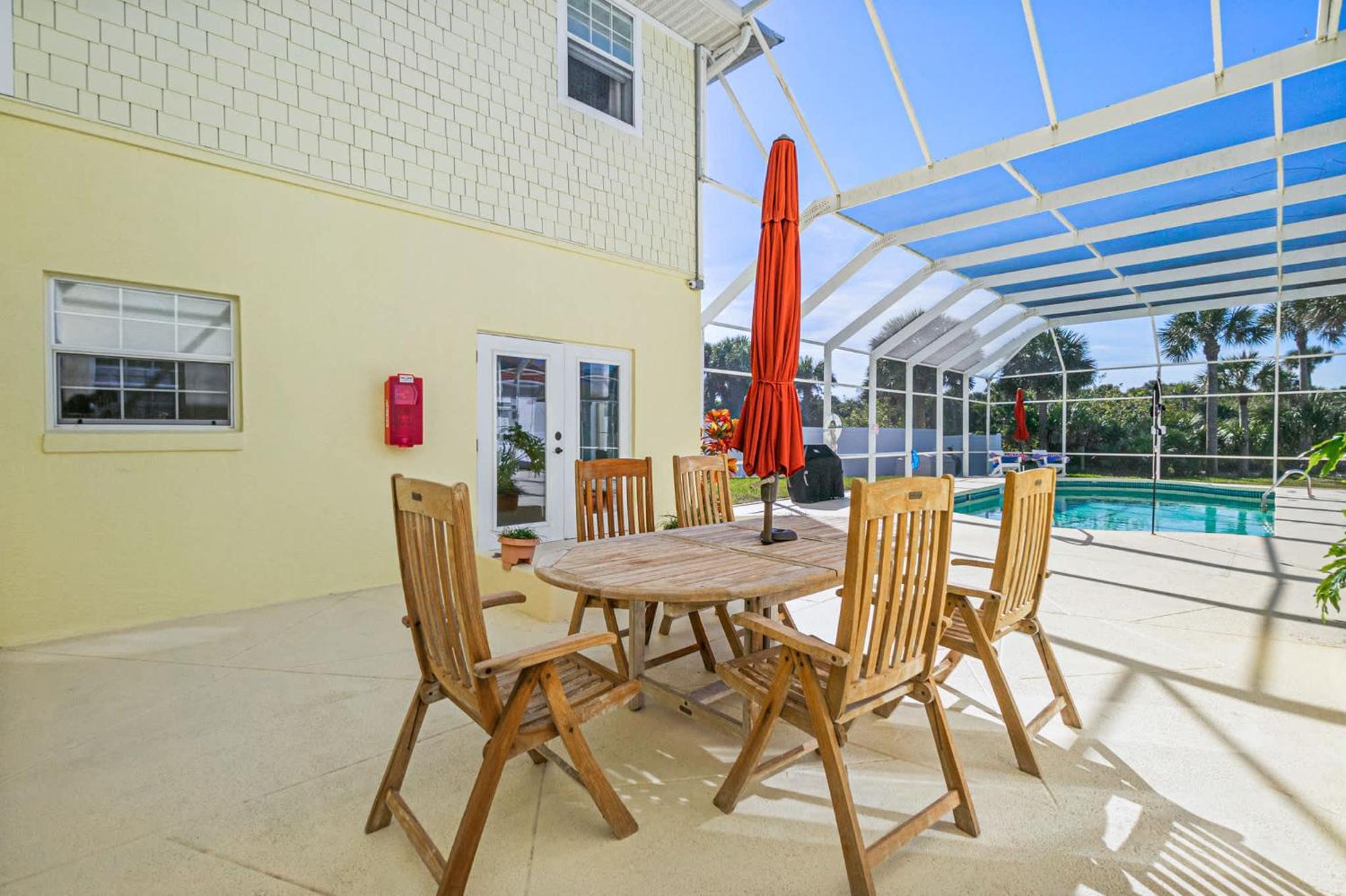 Flagler Beach Bed And Breakfast Pool Bbq Suite Exterior photo