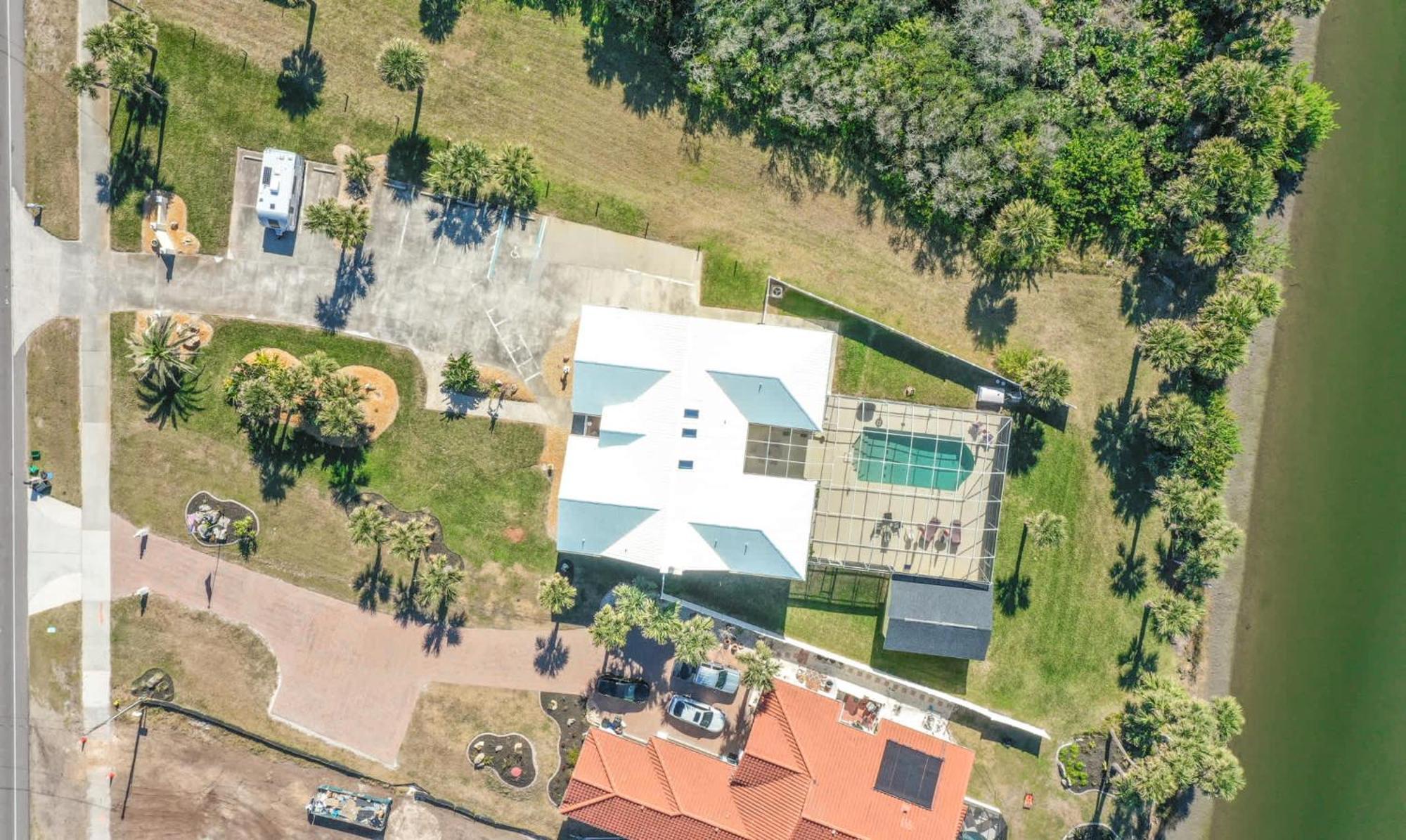 Flagler Beach Bed And Breakfast Pool Bbq Suite Exterior photo